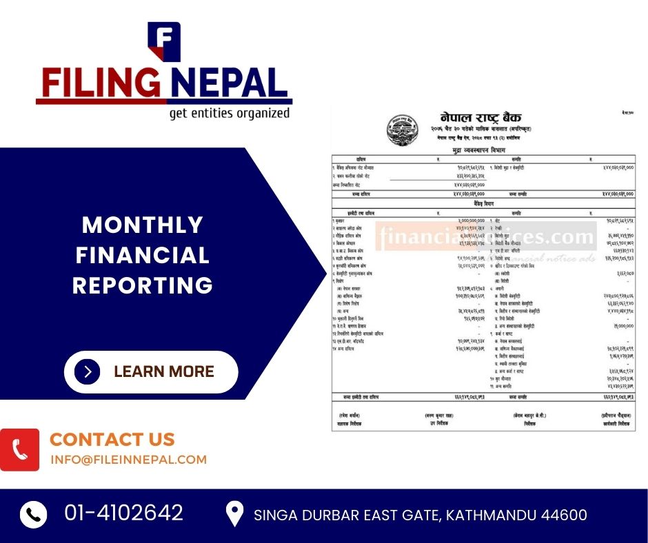 Monthly Financial Reporting